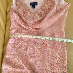 Ann Taylor Pink 100% Silk Dress